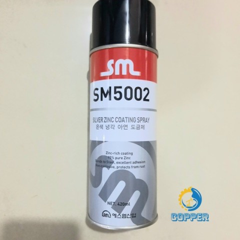 Sơn mạ kẽm SM5002 Silver Zinc Coating Spray 420ml